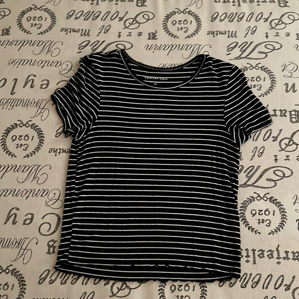 striped American Eagle top